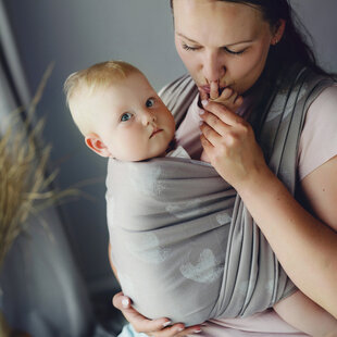 Little Frog draagdoek - TENCEL™  Hazy Love Drift