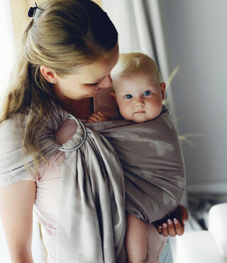 Little Frog ringsling - TENCEL™ Hazy Love Drift