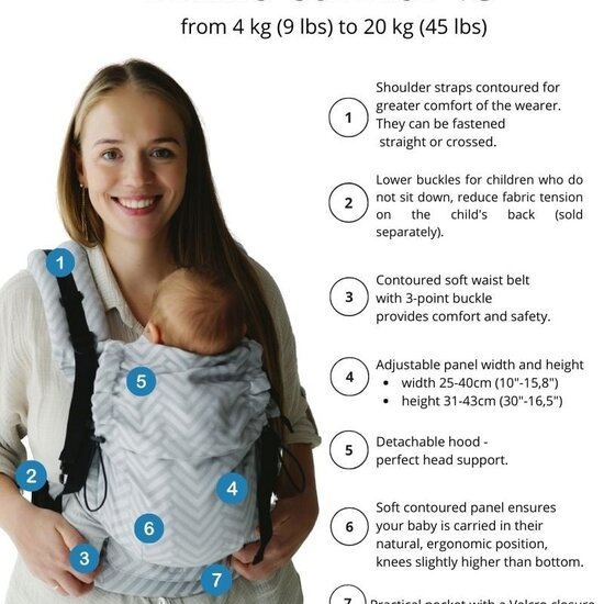 Little Frog  Little Frog Prime Carrier  V3 - Linen Miles