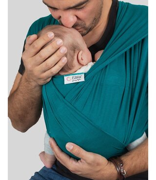 ISARA rekbare draagdoek - Teal Green