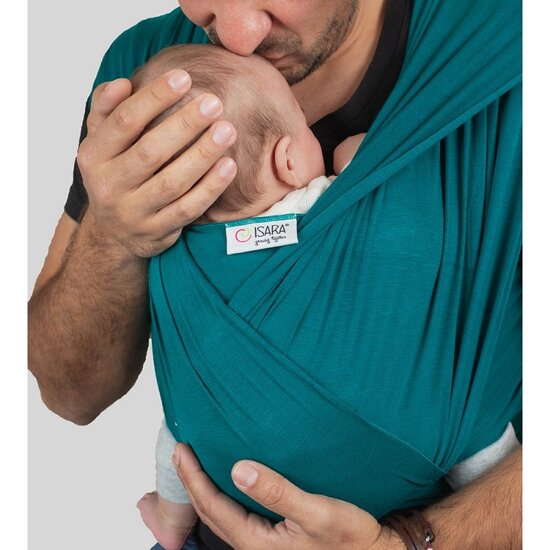 ISARA ISARA rekbare draagdoek - Teal Green