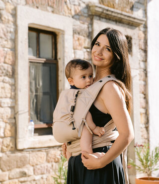 Neko Half Buckle Baby Size - Pebble