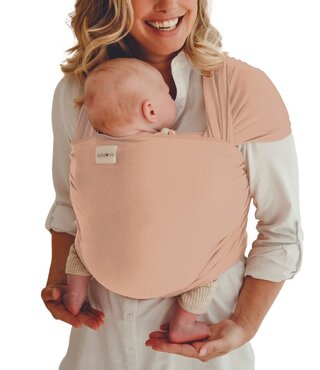 Babylonia rekbare draagdoek met bamboe - Abricot Crush