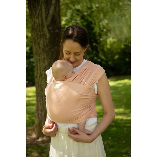 Babylonia Babylonia rekbare draagdoek met bamboe - Abricot Crush