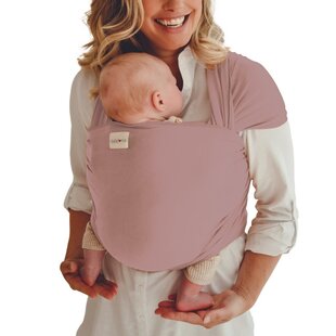Babylonia rekbare draagdoek met bamboe - Woodrose