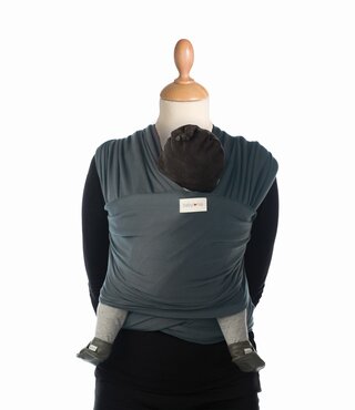 Babylonia rekbare draagdoek met bamboe - Smokey Grey