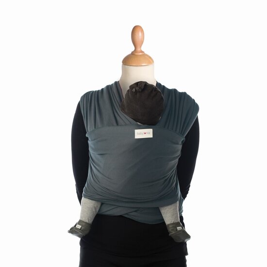 Babylonia Babylonia rekbare draagdoek met bamboe - Smokey Grey