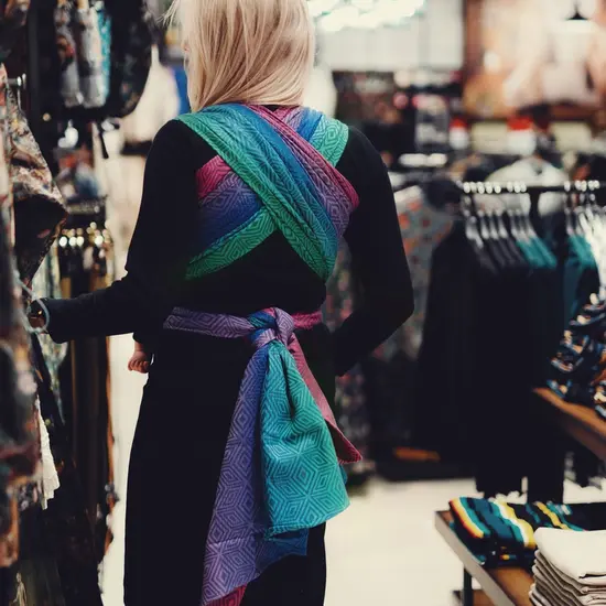 Little Frog  Little Frog draagdoek - TENCEL™ Aurora Cube