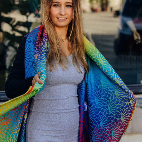 LennyLamb LennyLamb Long Cardigan - Rainbow Lotus