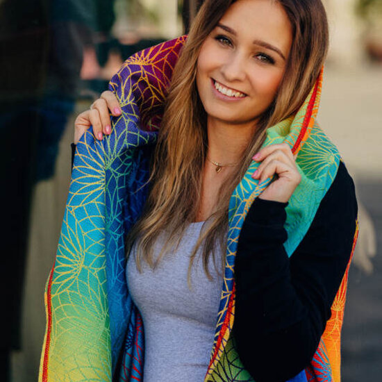 LennyLamb LennyLamb Long Cardigan - Rainbow Lotus