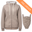 Mamalila PRE-ORDER Mamalila Sweat draagjas London - Sand/Leo