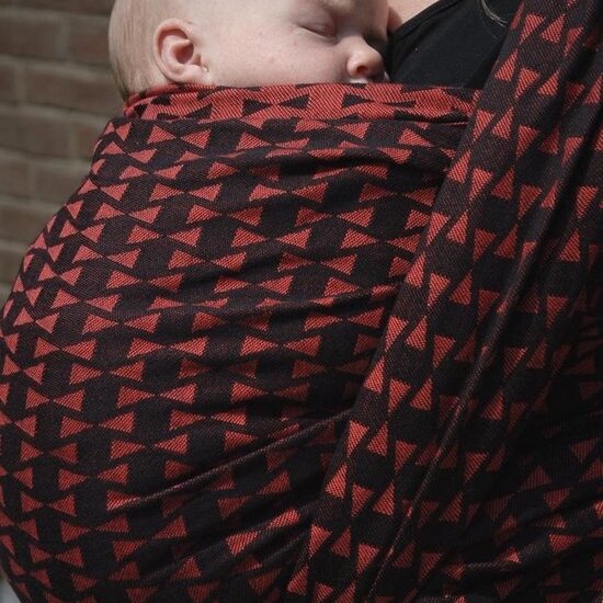 Wowven Wowven Ringsling - Eye see you Black and Red
