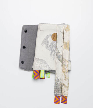 LennyLamb Drool Pads - Jurassic Ice Desert