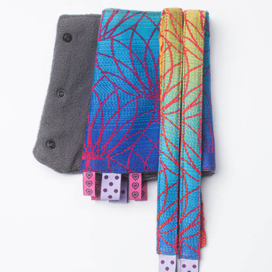 LennyLamb LennyLamb Droolpads - Rainbow Lotus