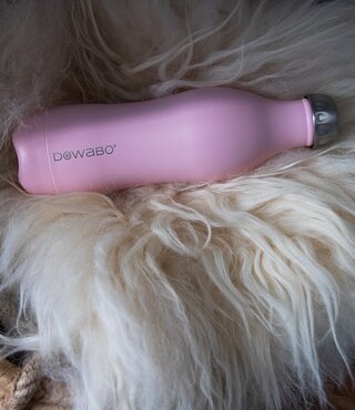 DOWABO roestvrijstalen drinkfles 800 ml - Flamingo