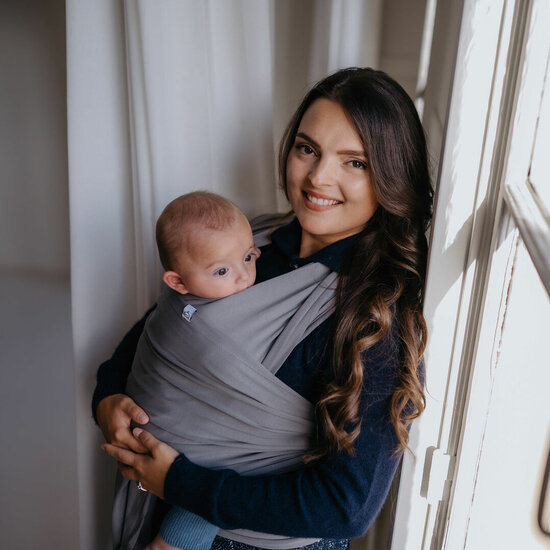 Pure Baby Love  Pure Baby Love rekbare draagdoek - Grijs