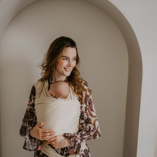 Pure Baby Love rekbare draagdoek - Creme