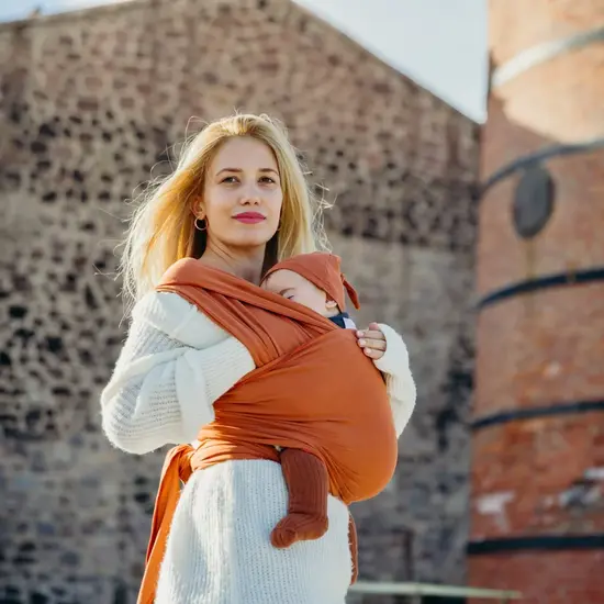 Neko Neko elastische draagdoek - Cinnamon