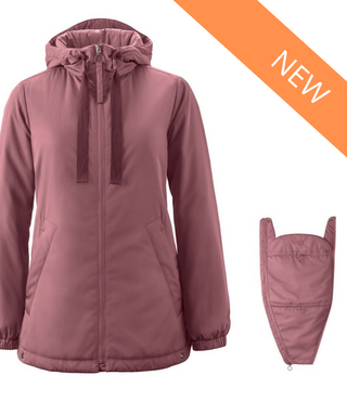 Mamalila draag- en positiejas Boston -  Dark Rose