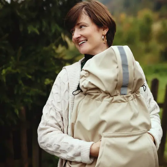 Little Frog  Little Frog Softshell draagcover - Beige