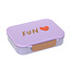 Lässig Lässig Bentobox Little Gang - Heart Lilac