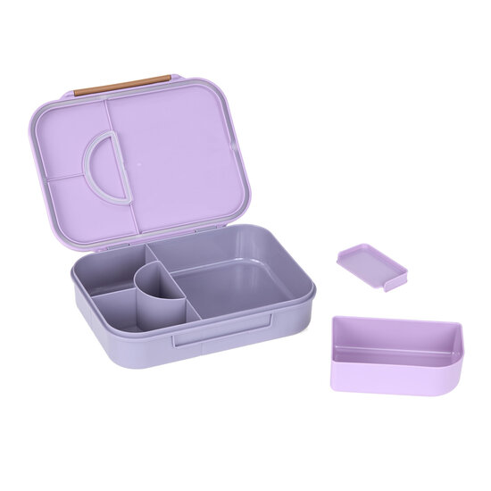 Lässig Lässig Bentobox Little Gang - Heart Lilac
