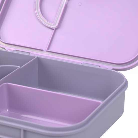 Lässig Lässig Bentobox Little Gang - Heart Lilac