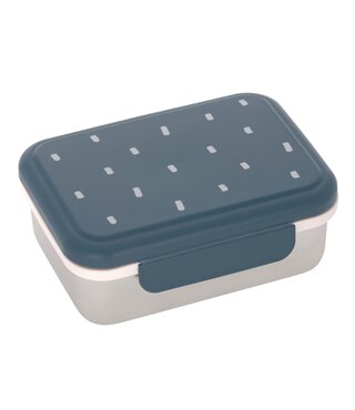 Lässig RVS lunchbox  - Happpy Prints Midnight Blue