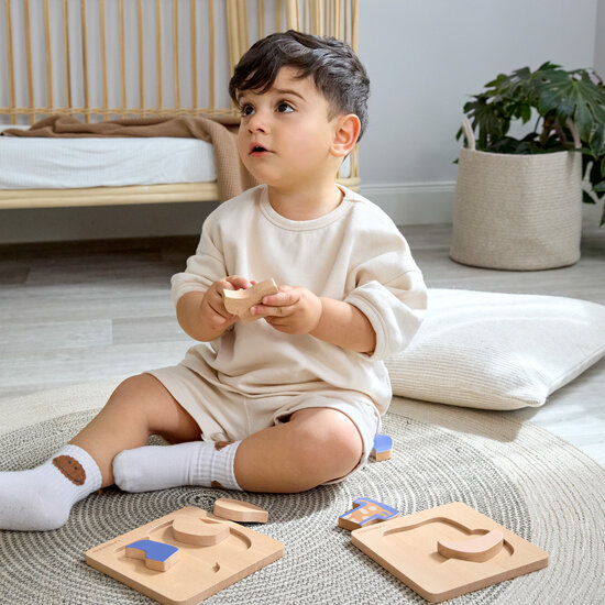Lässig Lässig Houten Puzzel - Little Mateys  Hond en vogel