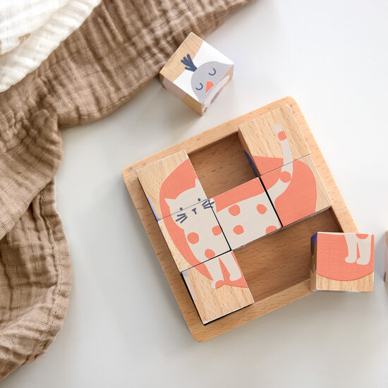 Lässig Lässig Houten blokkenpuzzel - Little Mateys