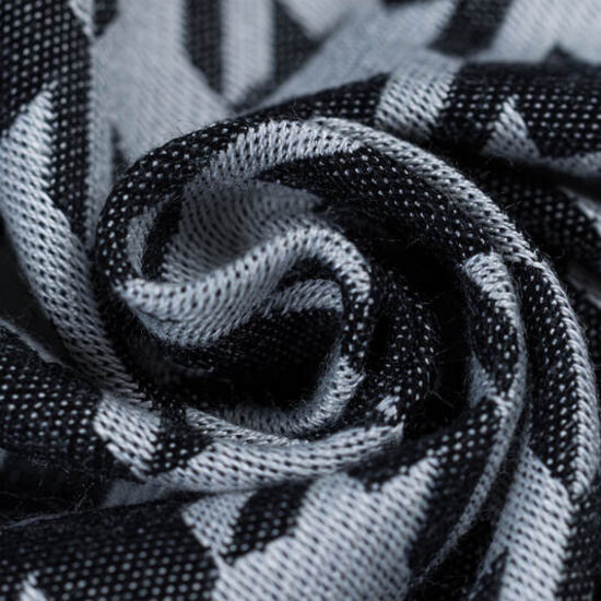 LennyLamb LennyLamb ringsling - Pata de Gallo Pixels (katoen/zijde/bamboe)