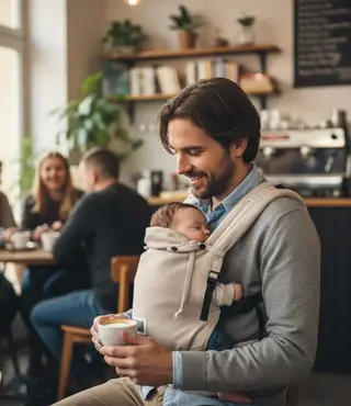 Storchenwiege Babycarrier Valeno - Moonstone