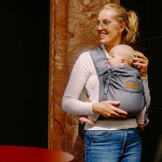 Didymos DidyFlow - Trias Creme Linen - Doubleface Anthracite