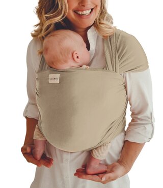 Babylonia rekbare draagdoek met bamboe - Dune