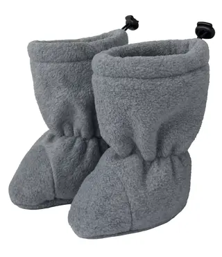 Hoppediz Baby Booties - Stone