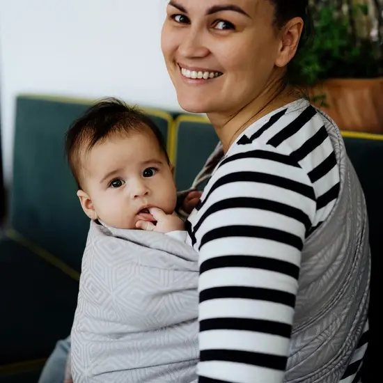 Little Frog  Little Frog ringsling - Grey Cube