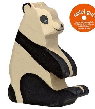 Holztiger - Panda zittend