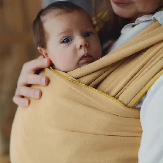 Little Frog  Little Frog rekbare draagdoek - Honey Sun