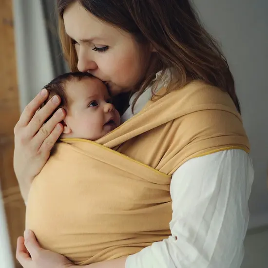 Little Frog  Little Frog rekbare draagdoek - Honey Sun