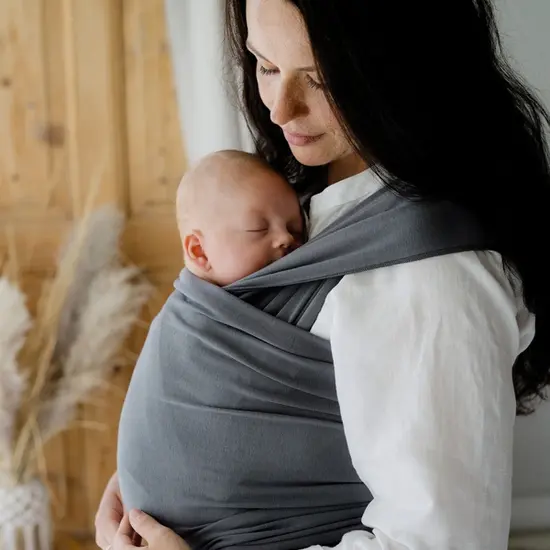 Little Frog  Little Frog rekbare draagdoek - Lava Grey