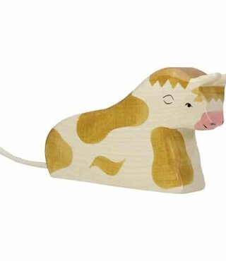 Holztiger - Stier bruin liggend