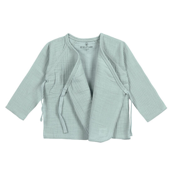 Lässig Lässig Cozy Muslin Overslagshirt (Kimono) – Silver Grey