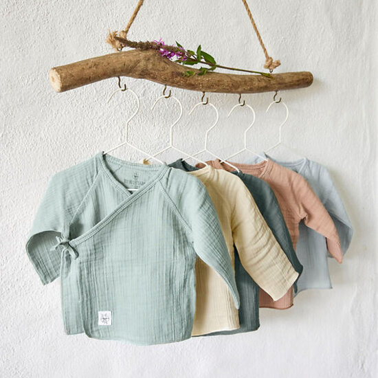 Lässig Lässig Cozy Muslin Overslagshirt (Kimono) – Nature