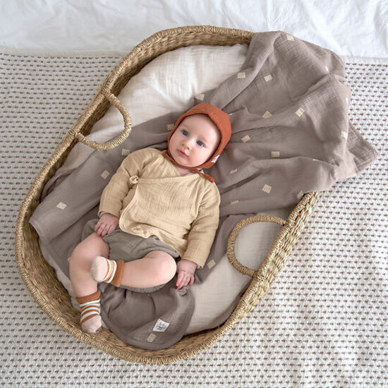 Lässig Lässig Cozy Muslin Overslagshirt (Kimono) – Nature