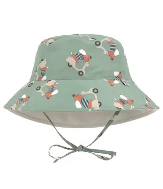 LÄSSIG Zonnehoedje UPF 80 Omkeerbaar –Scooter/Dog Green