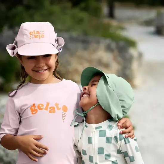 Lässig LÄSSIG Zonnehoedje met Nekbescherming UPF 80 – Green