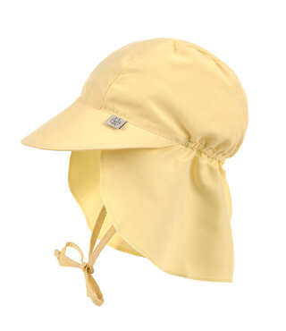 LÄSSIG Zonnehoedje met Nekbescherming UPF 80 – Pale Yellow