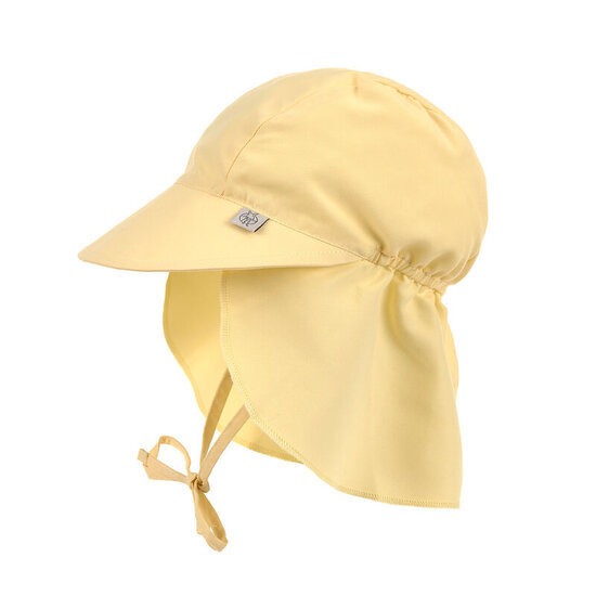 Lässig LÄSSIG Zonnehoedje met Nekbescherming UPF 80 – Pale Yellow