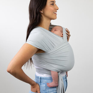 Izmi  Breeze Rekbare Draagdoek - Pearl Grey