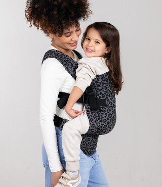 IZMI Adventure Breeze Toddler Carrier - Leopard Grey